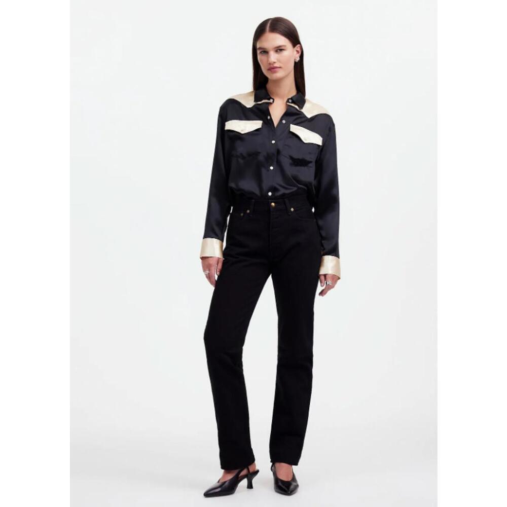 NWT Madewell Alexa Chung‎ for Madewell High-Rise Straight Jean - Size 24